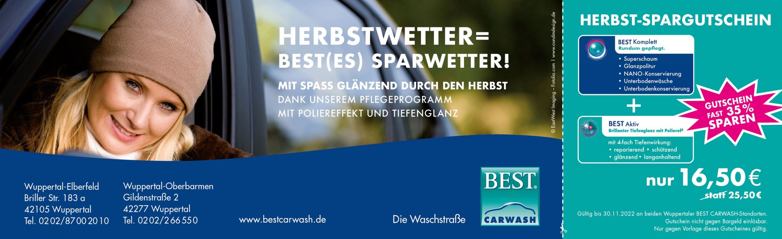 BEST Carwash Wuppertal - Herbstangebot 2022 3